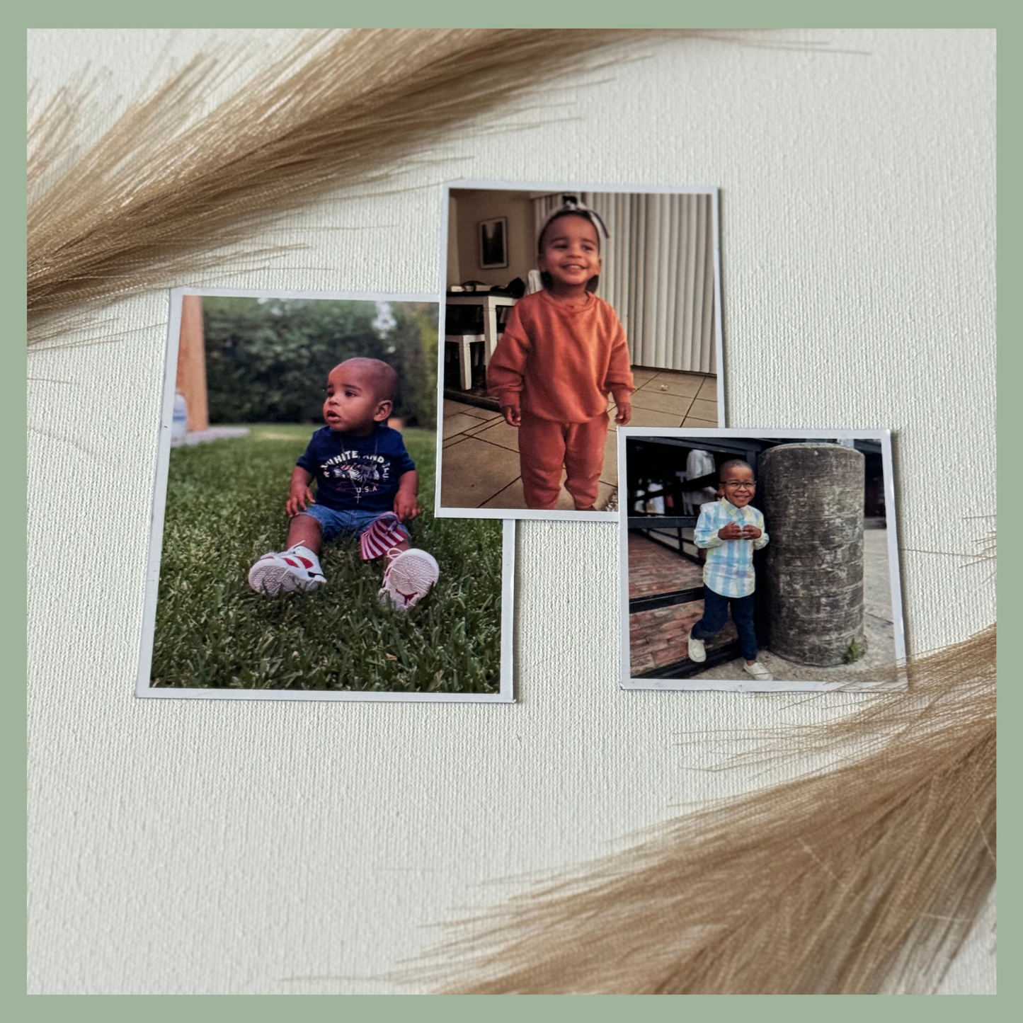Collection of different sized custom photo magnets small medium large